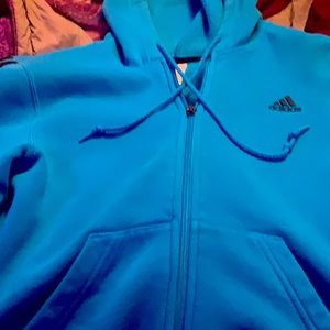 Size small Adidas zip up hoodie. No stains